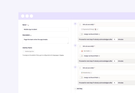 Simple Escalation Policies