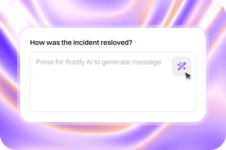 Suggested resolution messages
