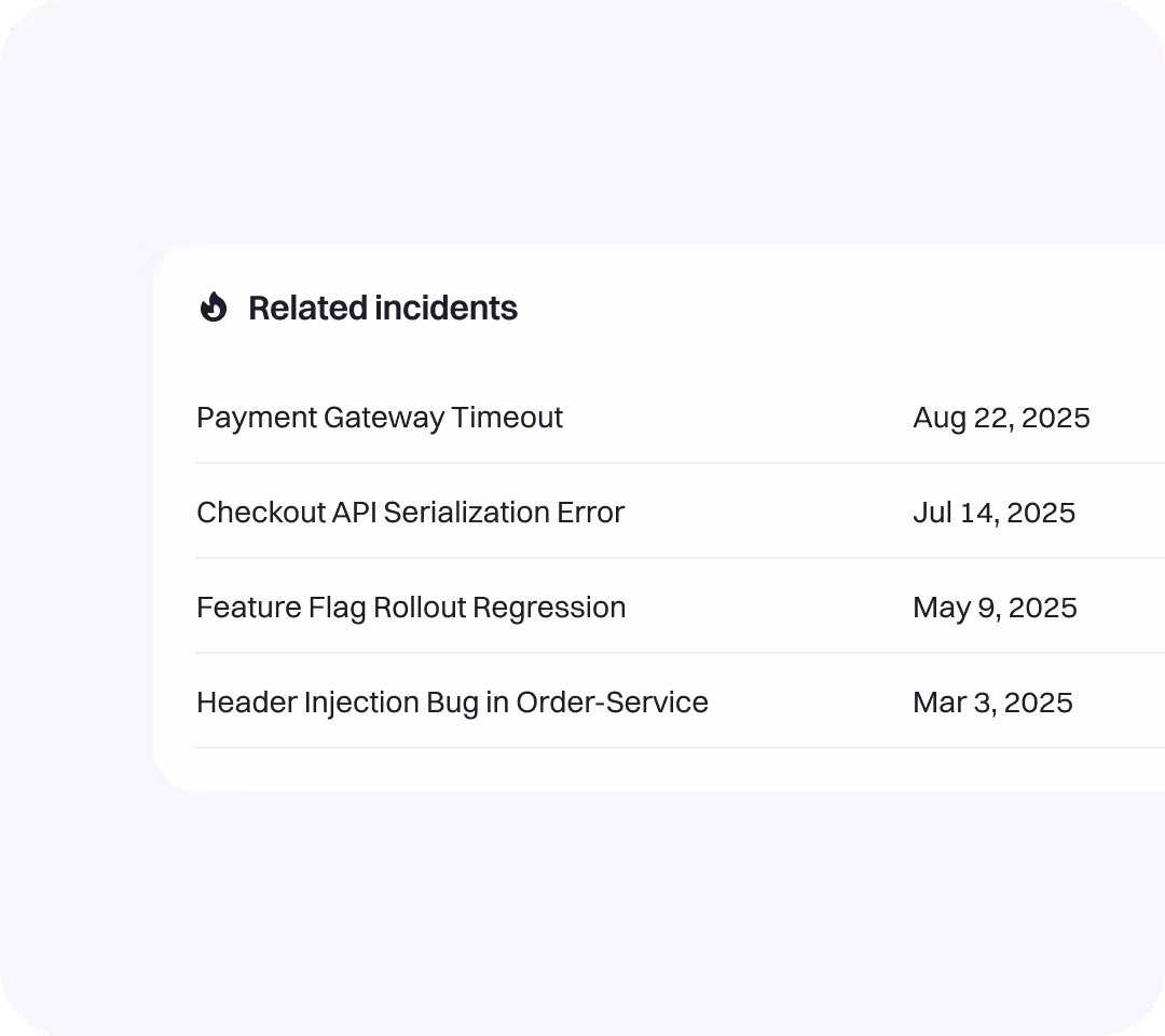 Enhance decision-making with quickly surfaced similar past incidents