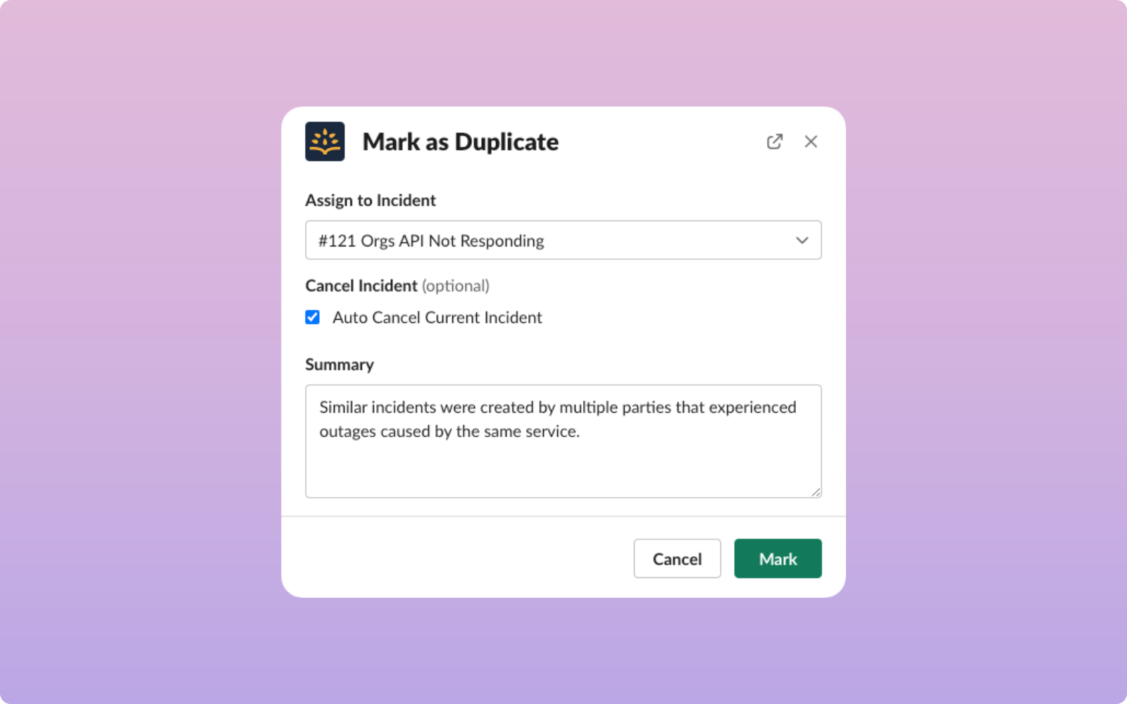 Merge Duplicate Incidents