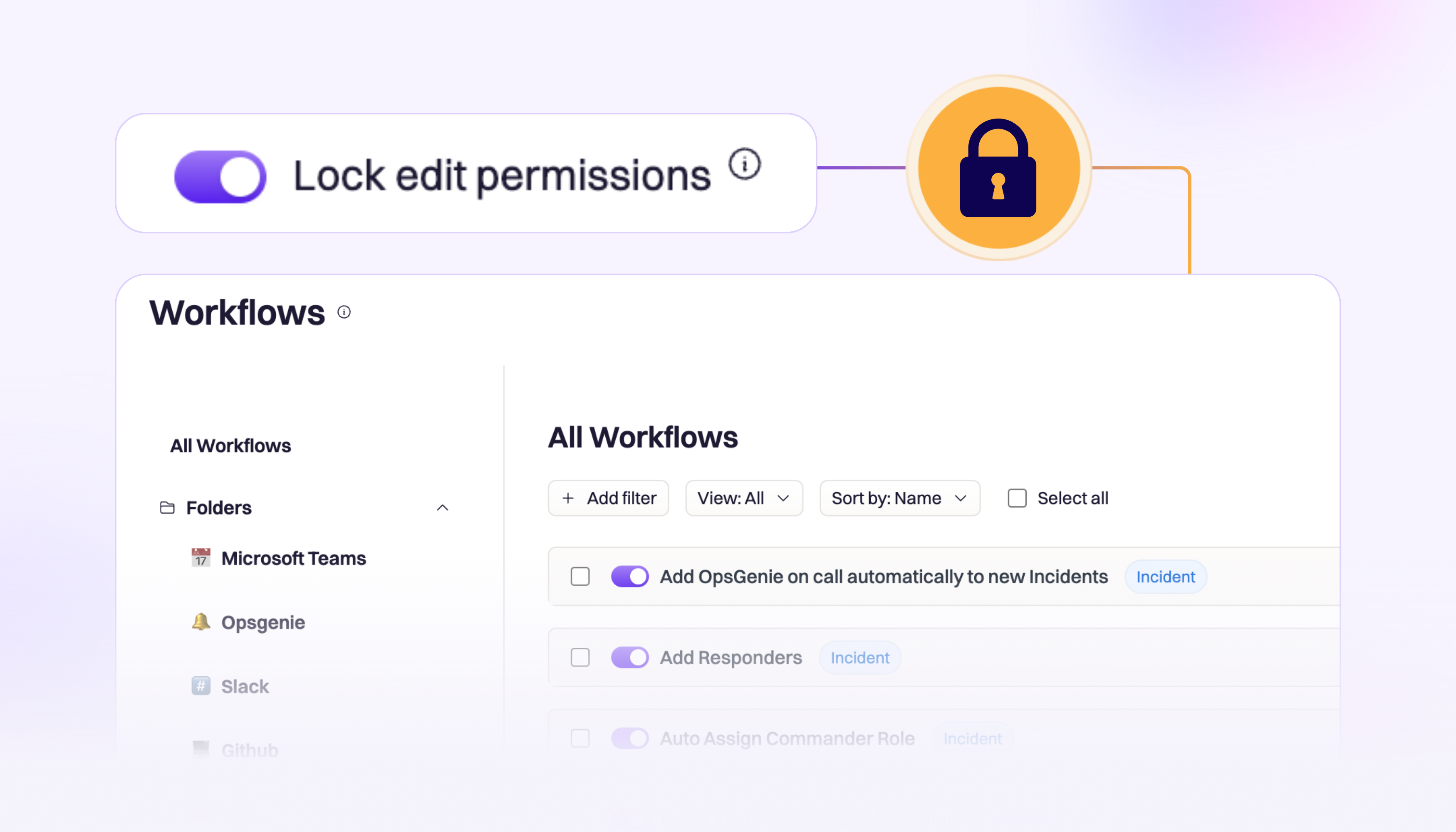 🔒 Lock Individual Workflows