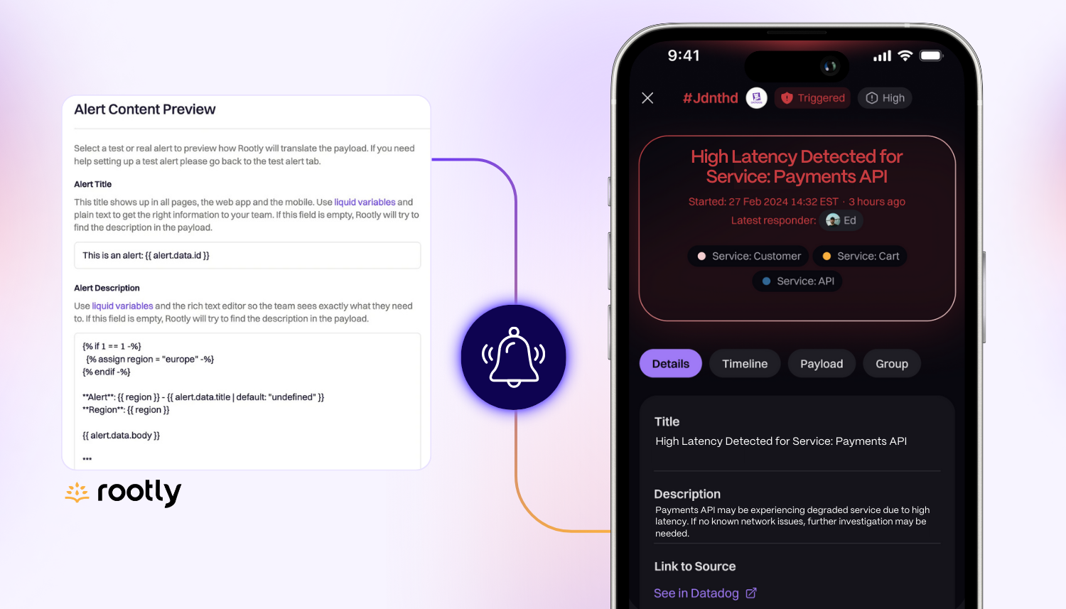 📦 Customizable Alert Description