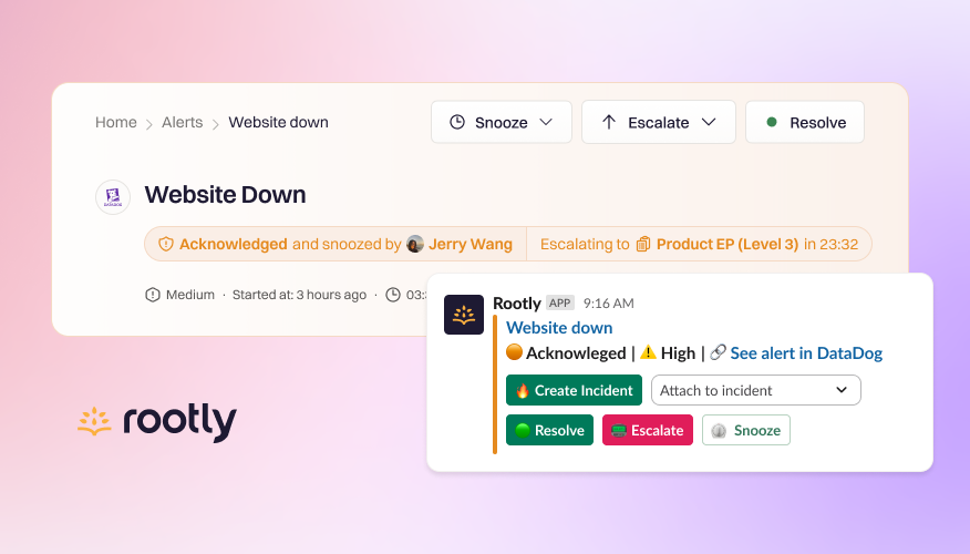 Acknowledge, Snooze, and Escalate Alerts