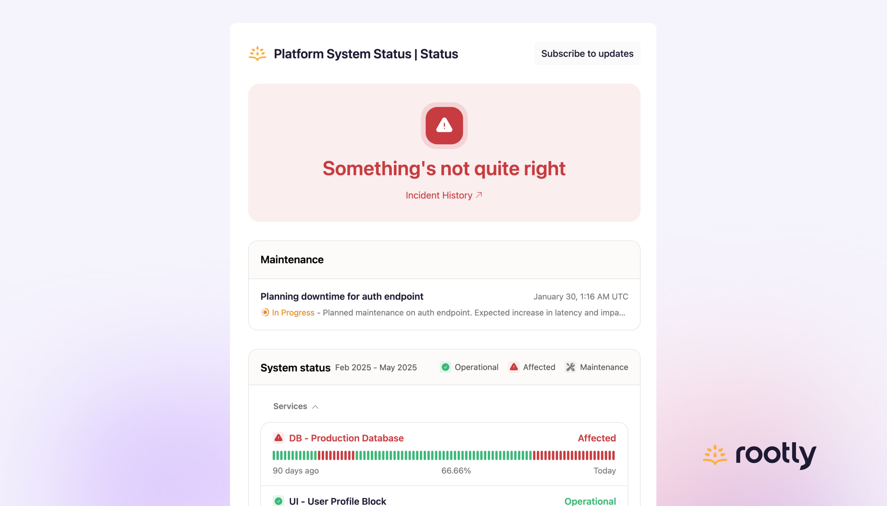 New and Improved Status Pages
