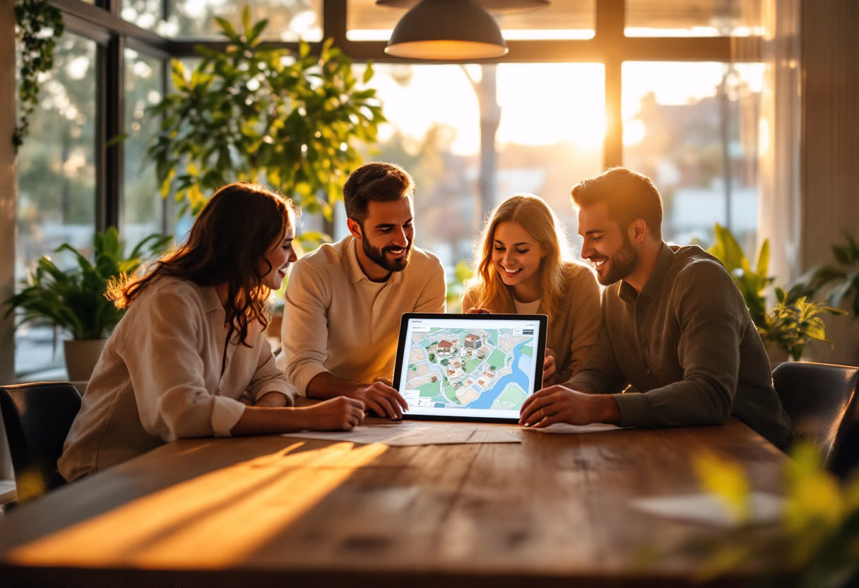 image of interactive property map (for a real estate tech)