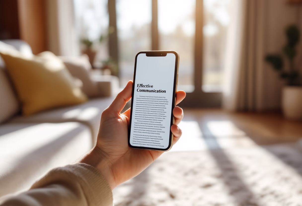 image of an article on a screen (for a social media and communication)