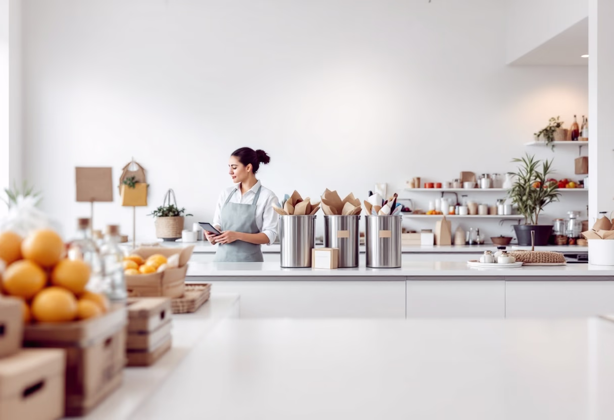 3. image of a charity donation drop-off at a grocery store