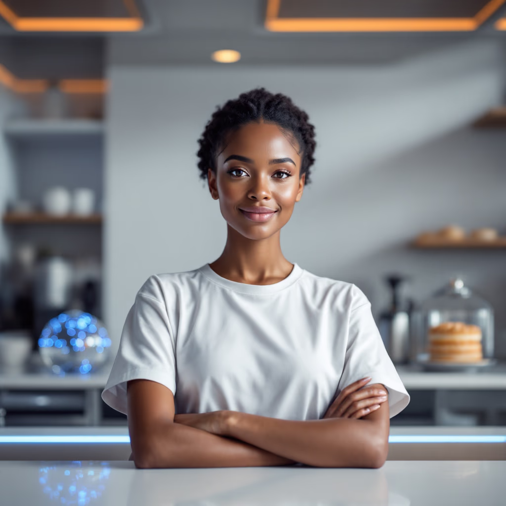 [headshot] image of customer (for a bakery)