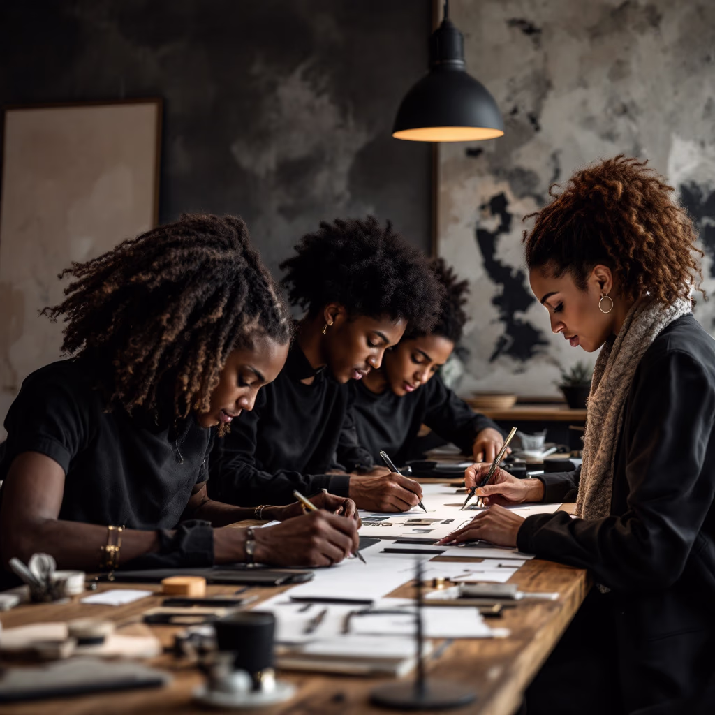 [team] image of teamwork in the studio