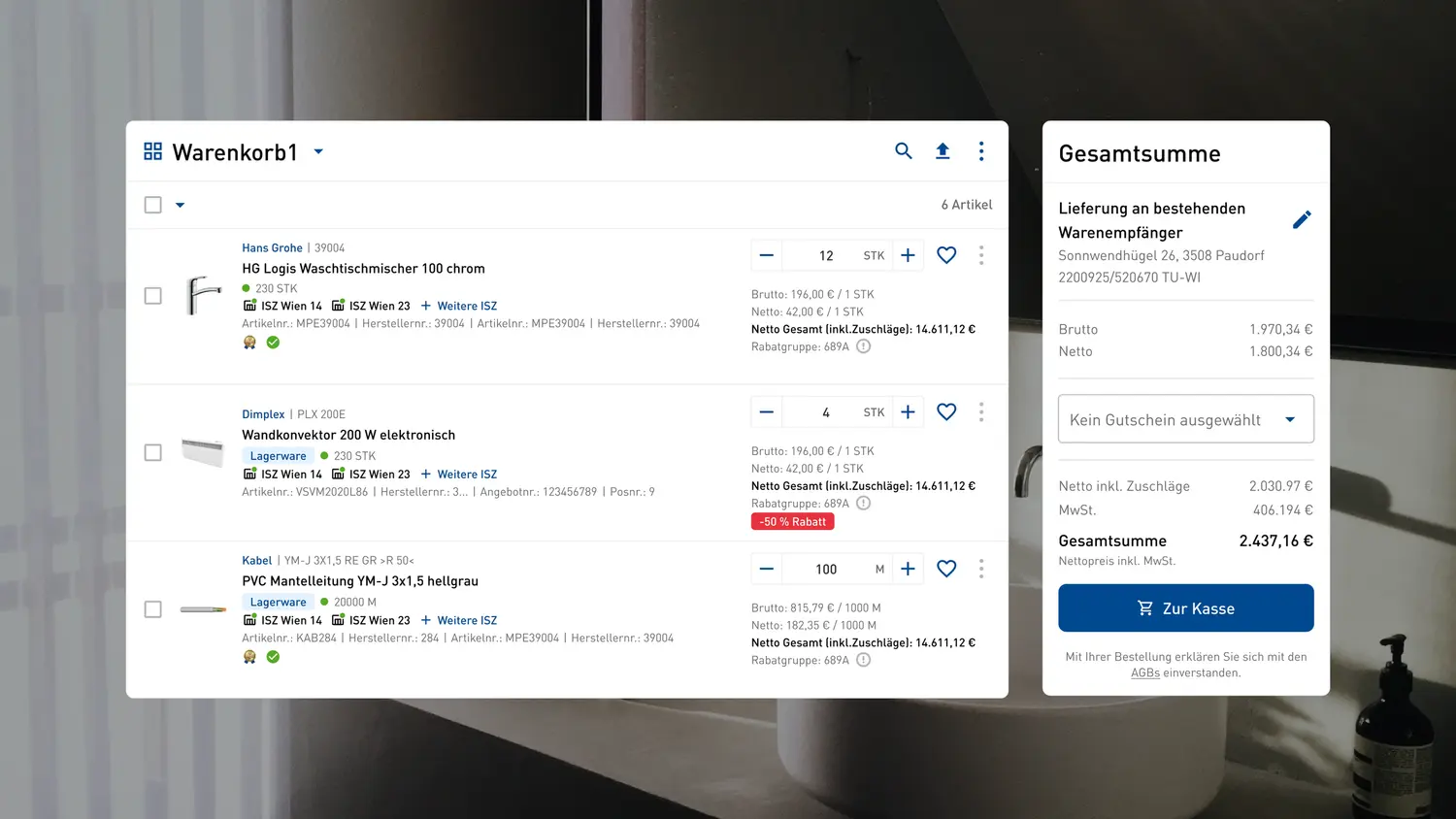 Frauenthal Web-Plattform - Verwaltungsoberfläche und CMS