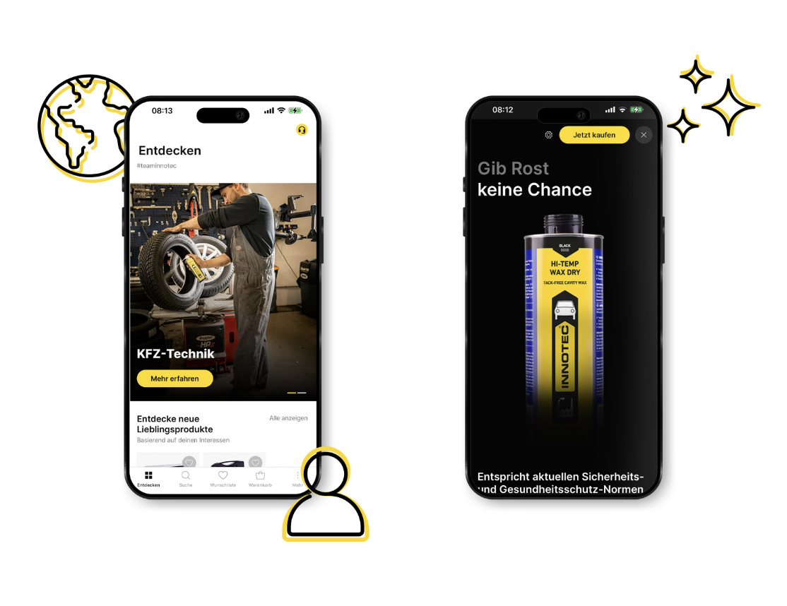 Innotec App - Produktkatalog und Anwendungsempfehlungen