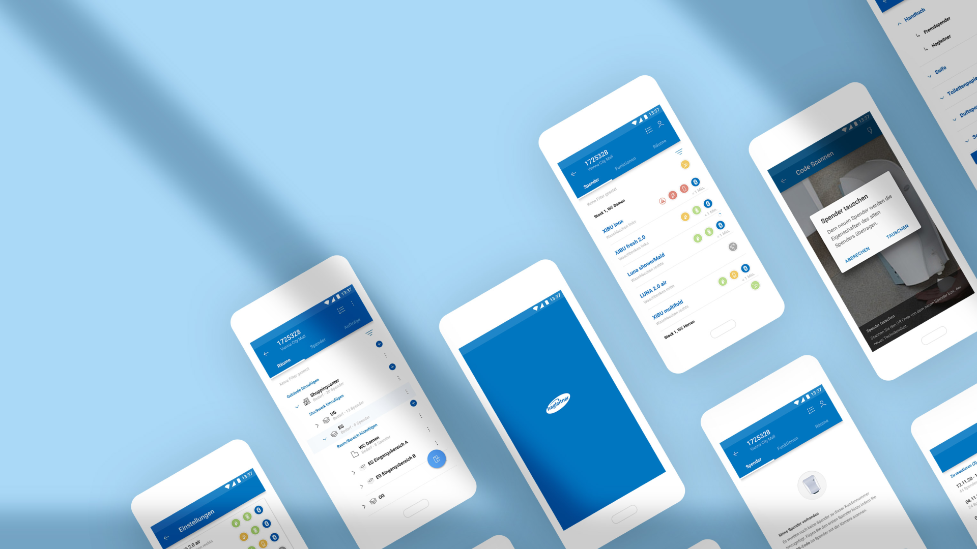 Hagleitner App - Spenderkonfiguration und digitale Vertriebsunterstützung