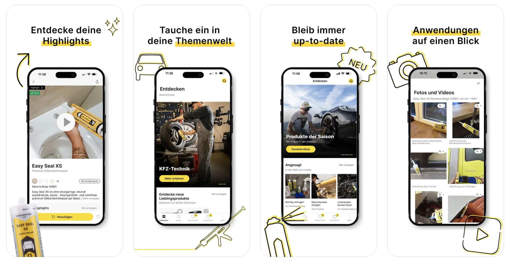 Innotec App - Produktpräsentation und Vertriebsansicht