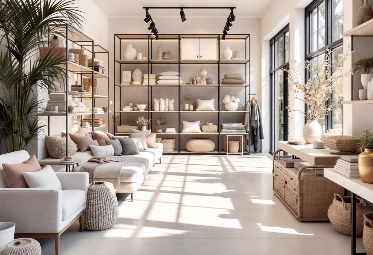 image of shopping aisle in store (for a home goods store)