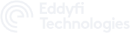 Eddyfi Technologies logo in white with circular and text elements.