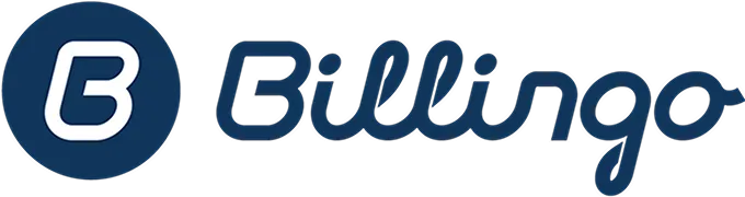 Billingo logo with stylized letter B inside a circle followed by the word Billingo in script font.
