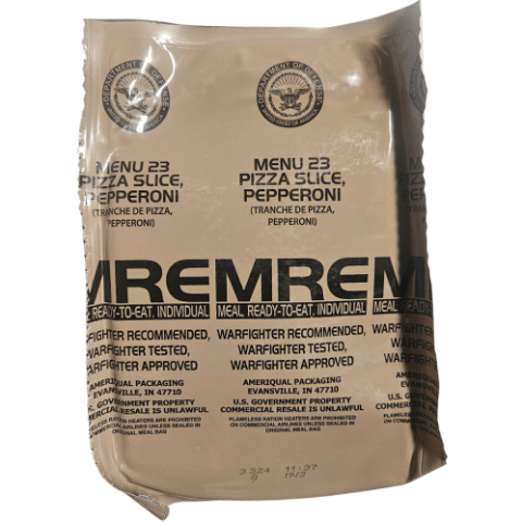 In stock! Meal Ready too Eat [MRE] #23 - Pepperoni Pizza – Epidemic Proof