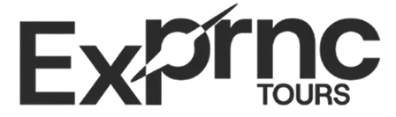 Logo of Exprime Tours with a stylized arrow crossing the text.