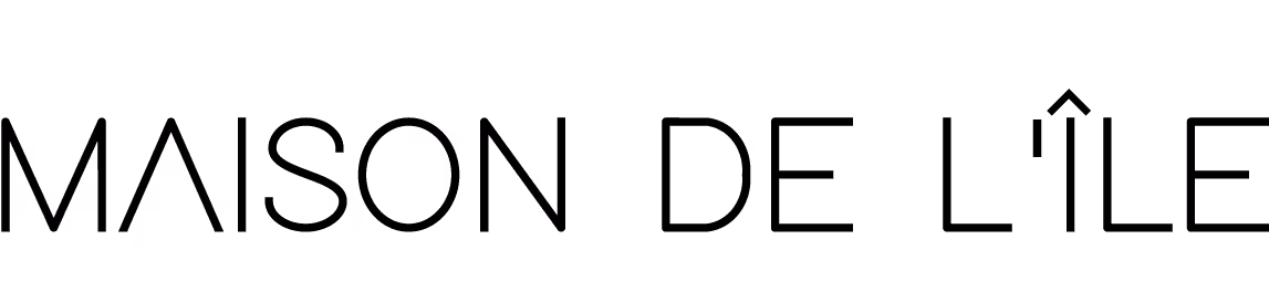 Maison de l'Île logo text in black uppercase letters with a circumflex accent.