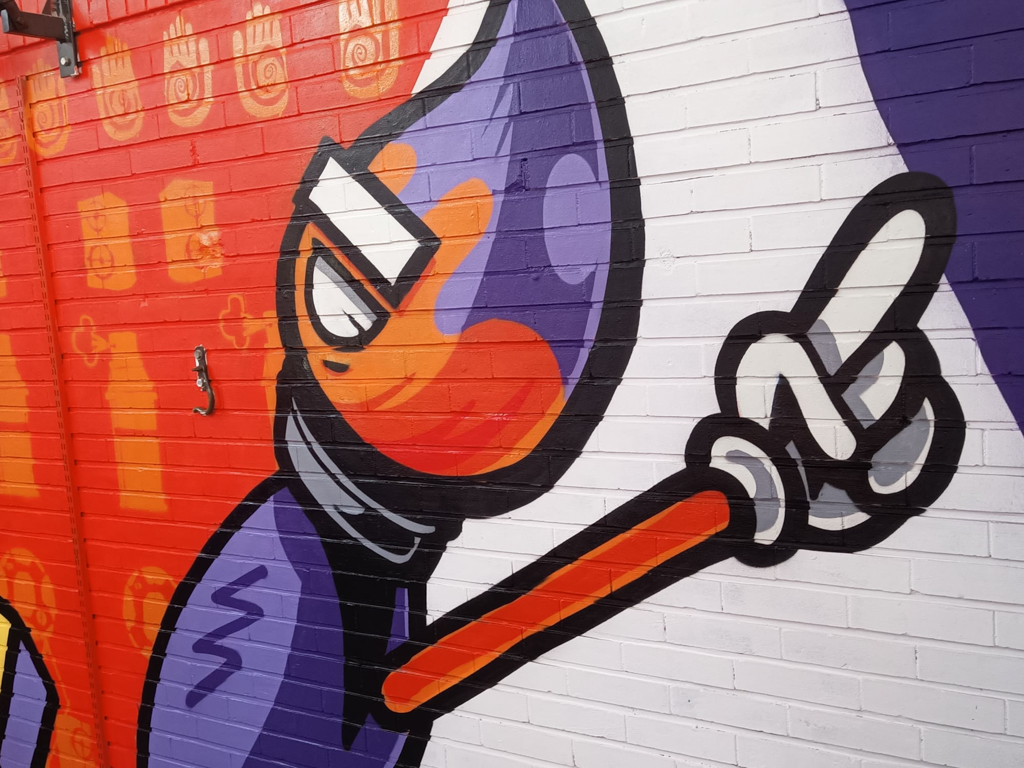 Artwork gemaakt door Dynamic Arts in het Dynamic Arts centrum in Laren