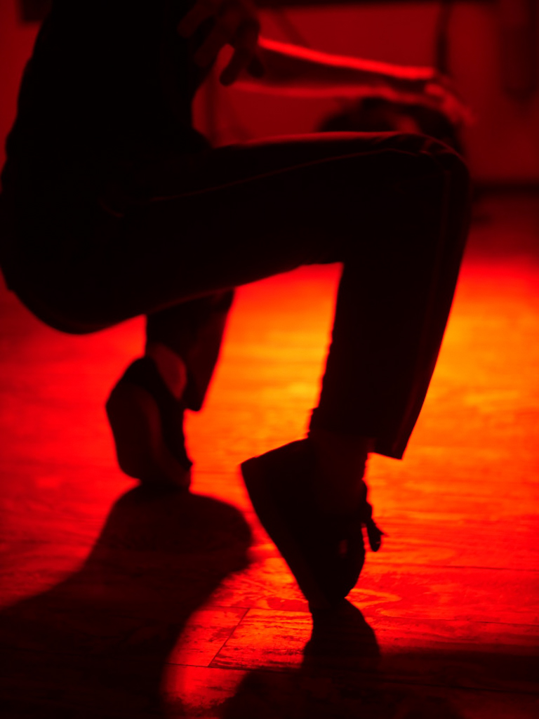 Danser on his Tippietoes at an Dynamic Arts Dance Event in Tolhuistuin Amsterdam.