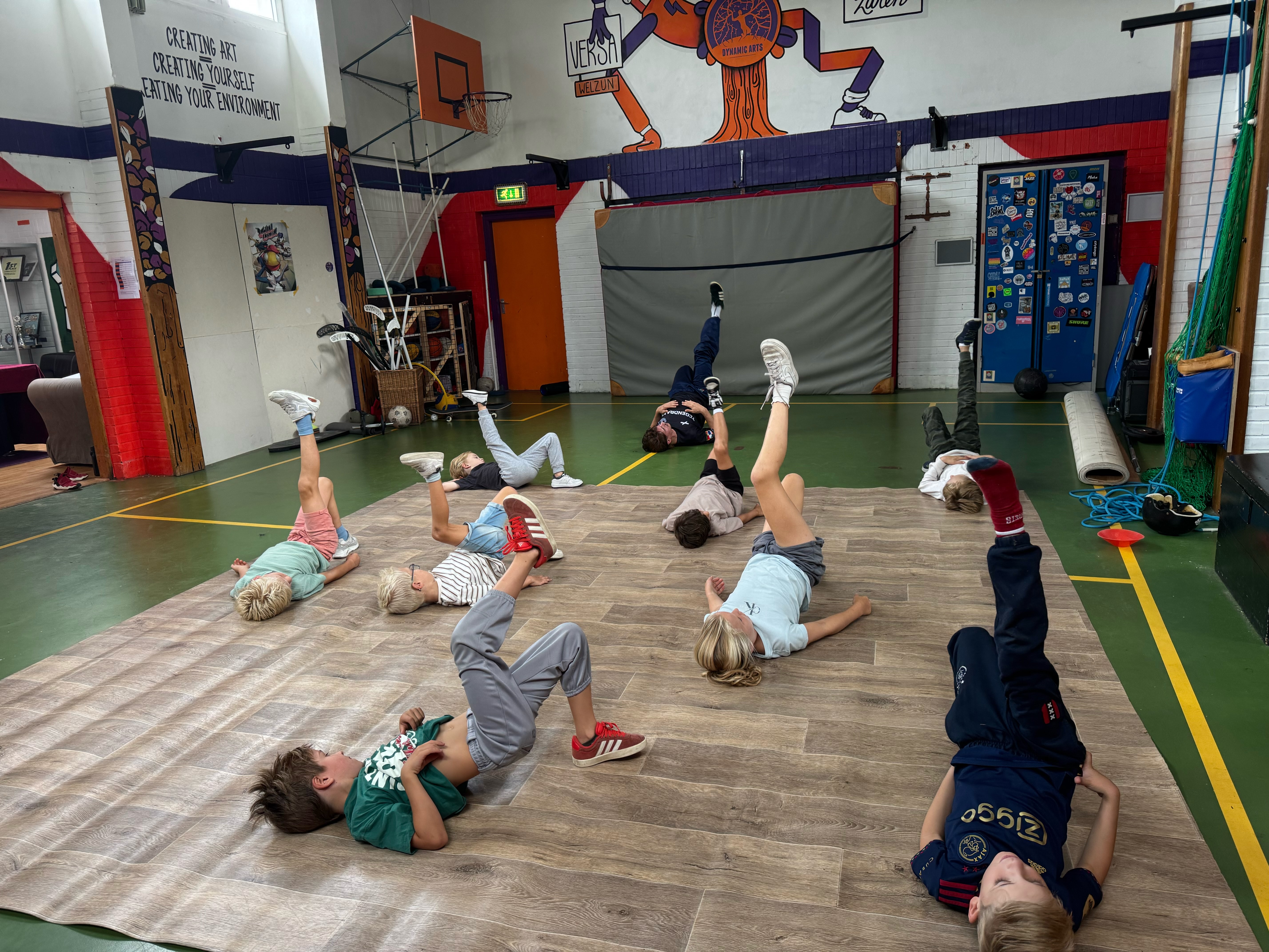 Dansles van bboy Stepper bij Dynamic Arts in Laren