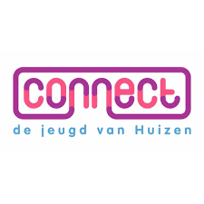 Logo jongerencentrum Connect Huizen, ontworpen door Dynamic Arts.