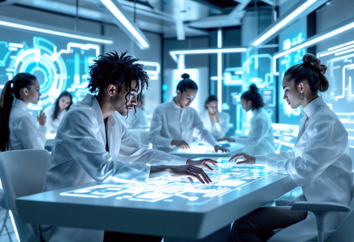 image of brainstorming session (for a productivity tools business)