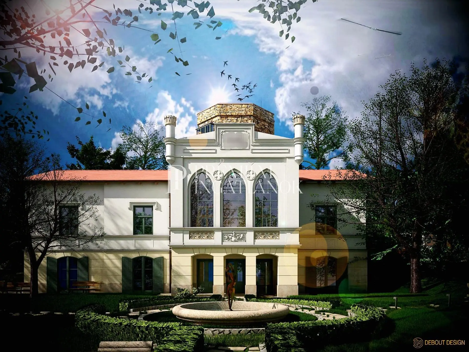 Budapest 12. kerület - Istenhegyen, örök panorámás 3200 m2-es telken villaépület