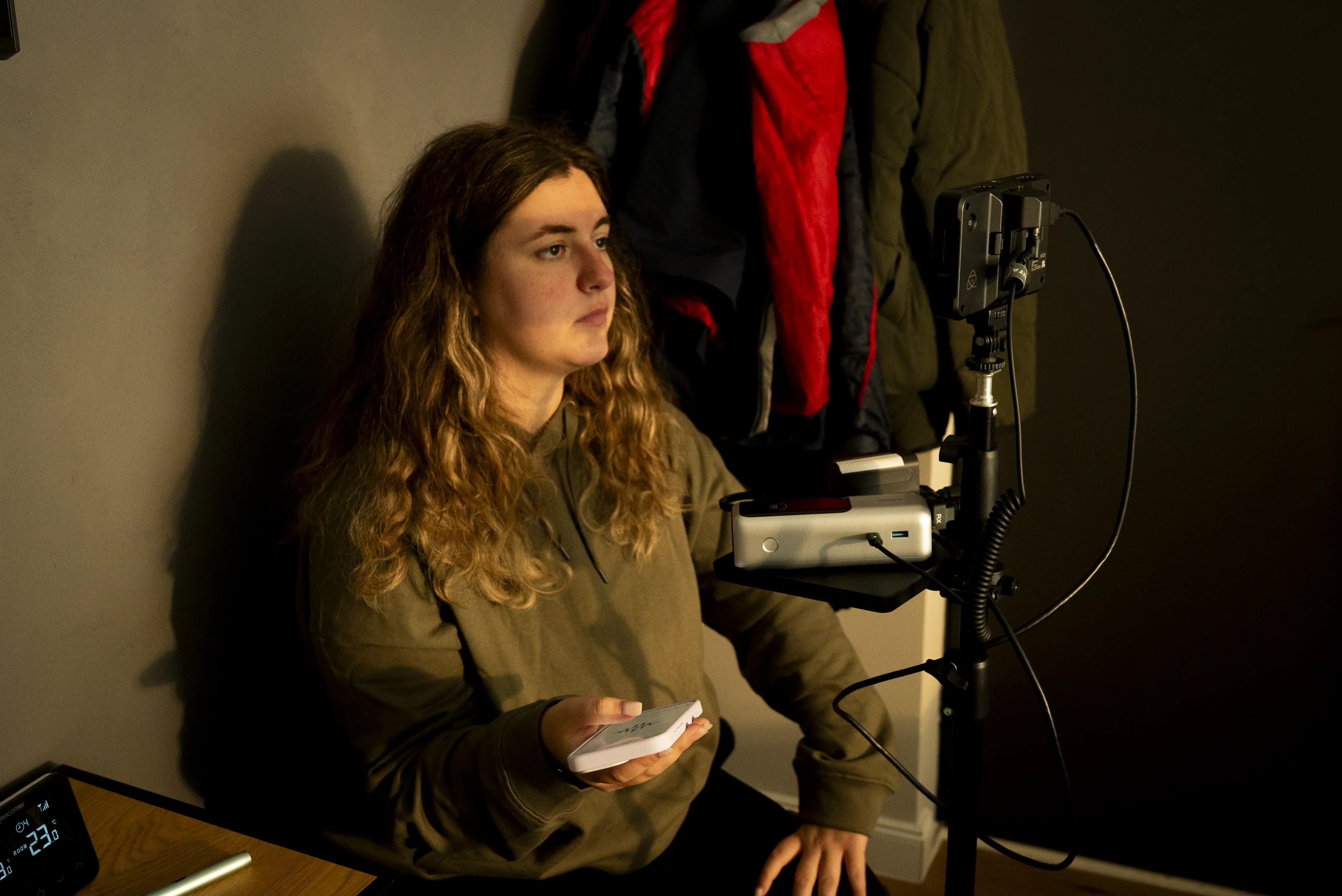 Directorul nostru pe platou.