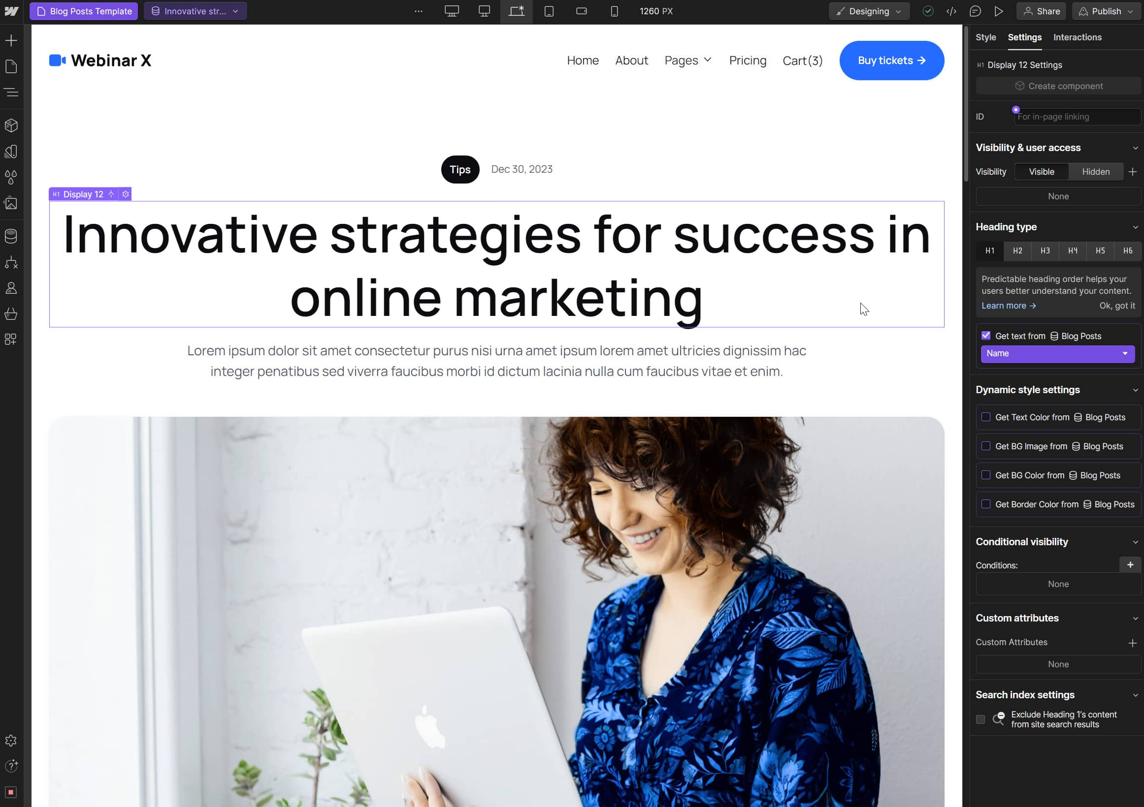 Webinar X Webflow Template And Ui Kit - Cms Page