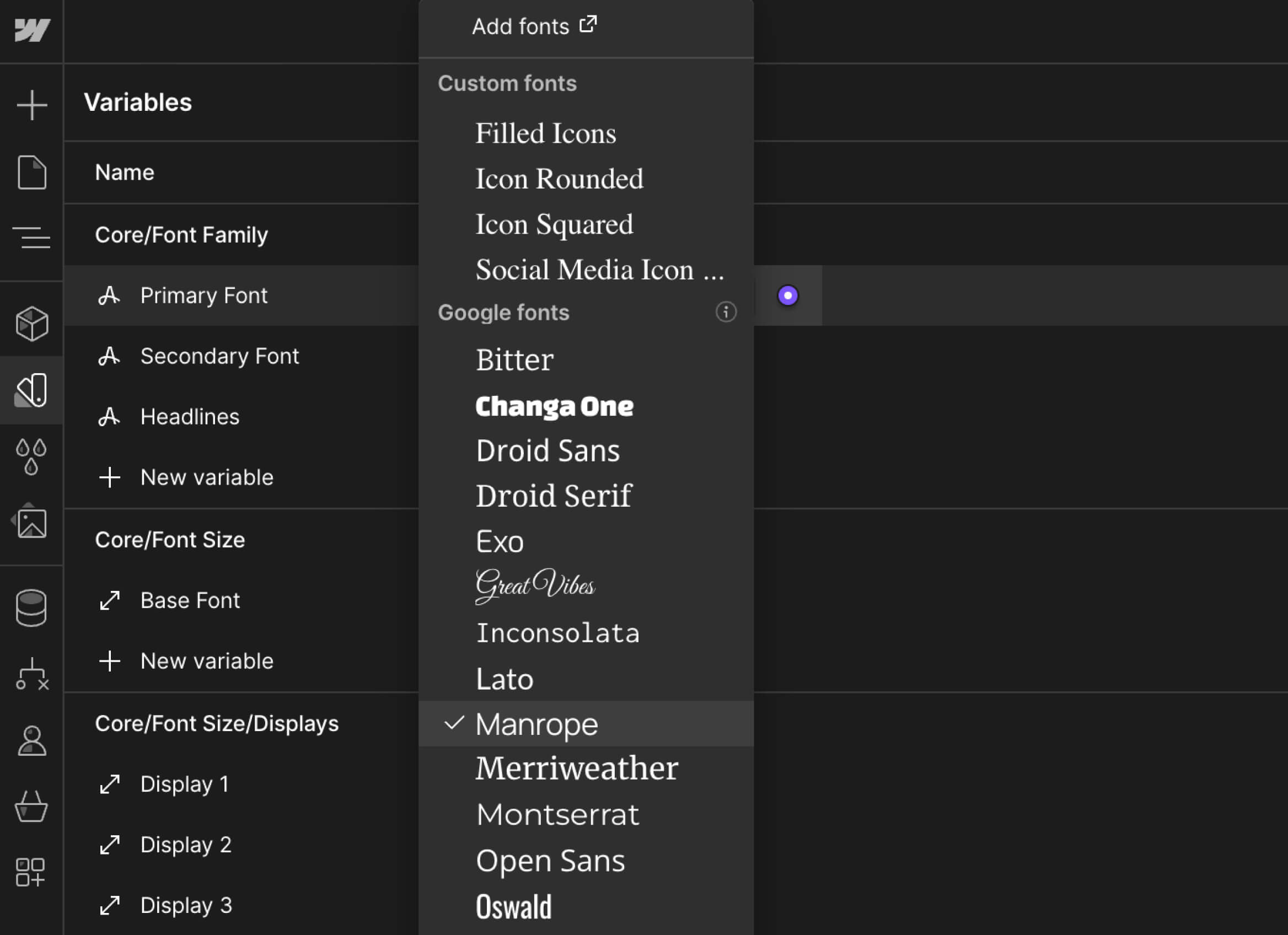 Typography - Webinar X Webflow Template