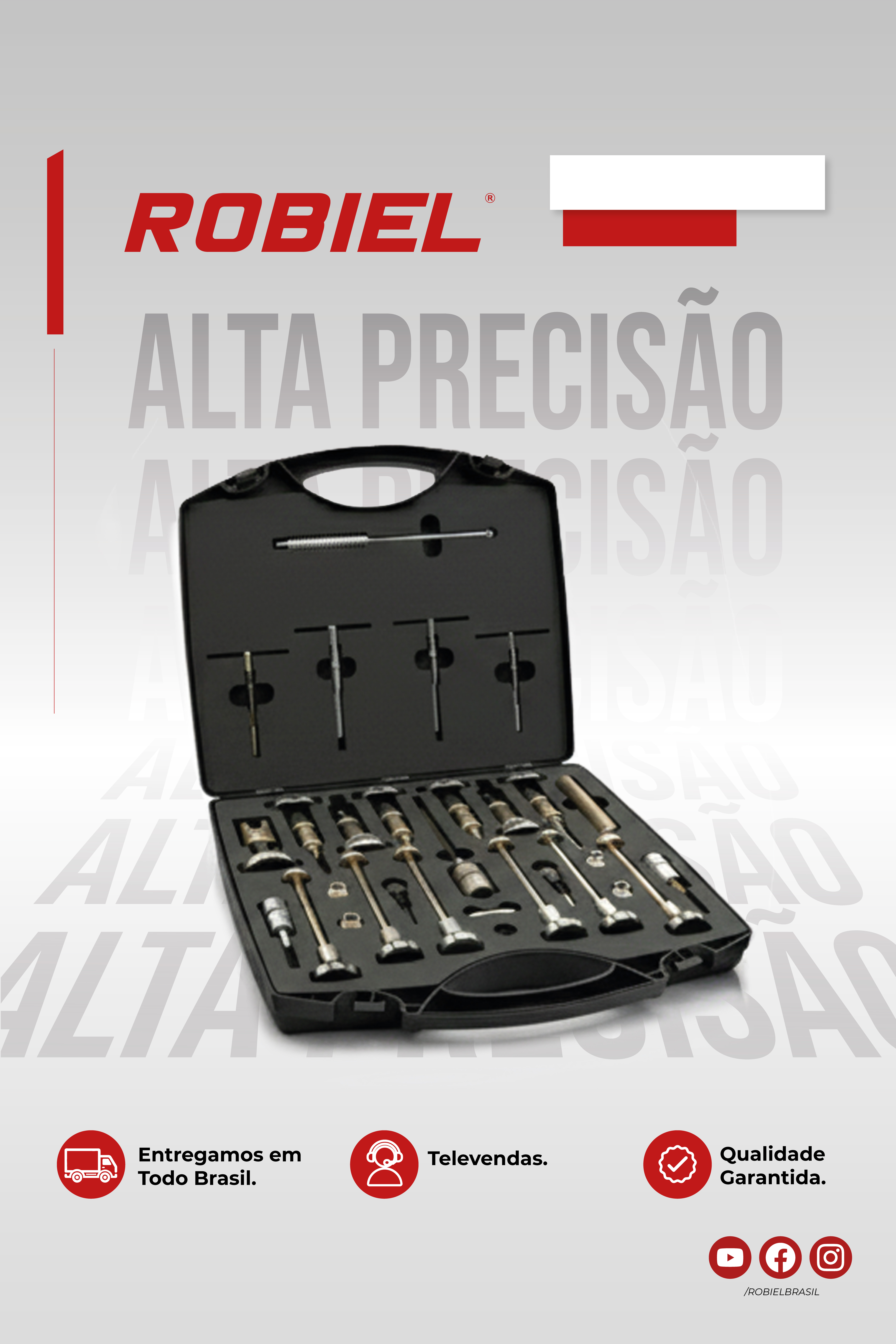 Comunicação Robiel anterior, clara e predominantemente branca