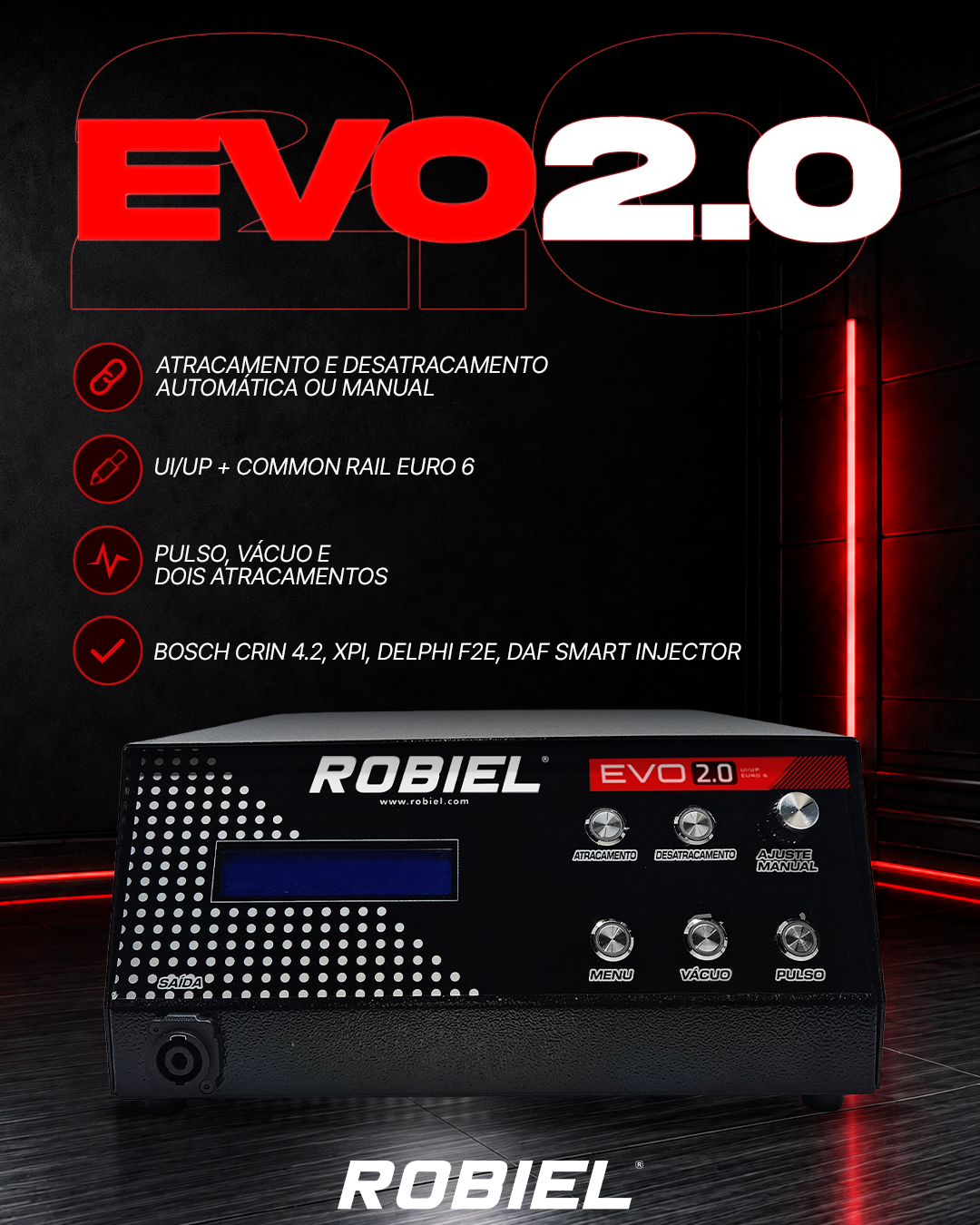 Informações técnicas da Linha EVO