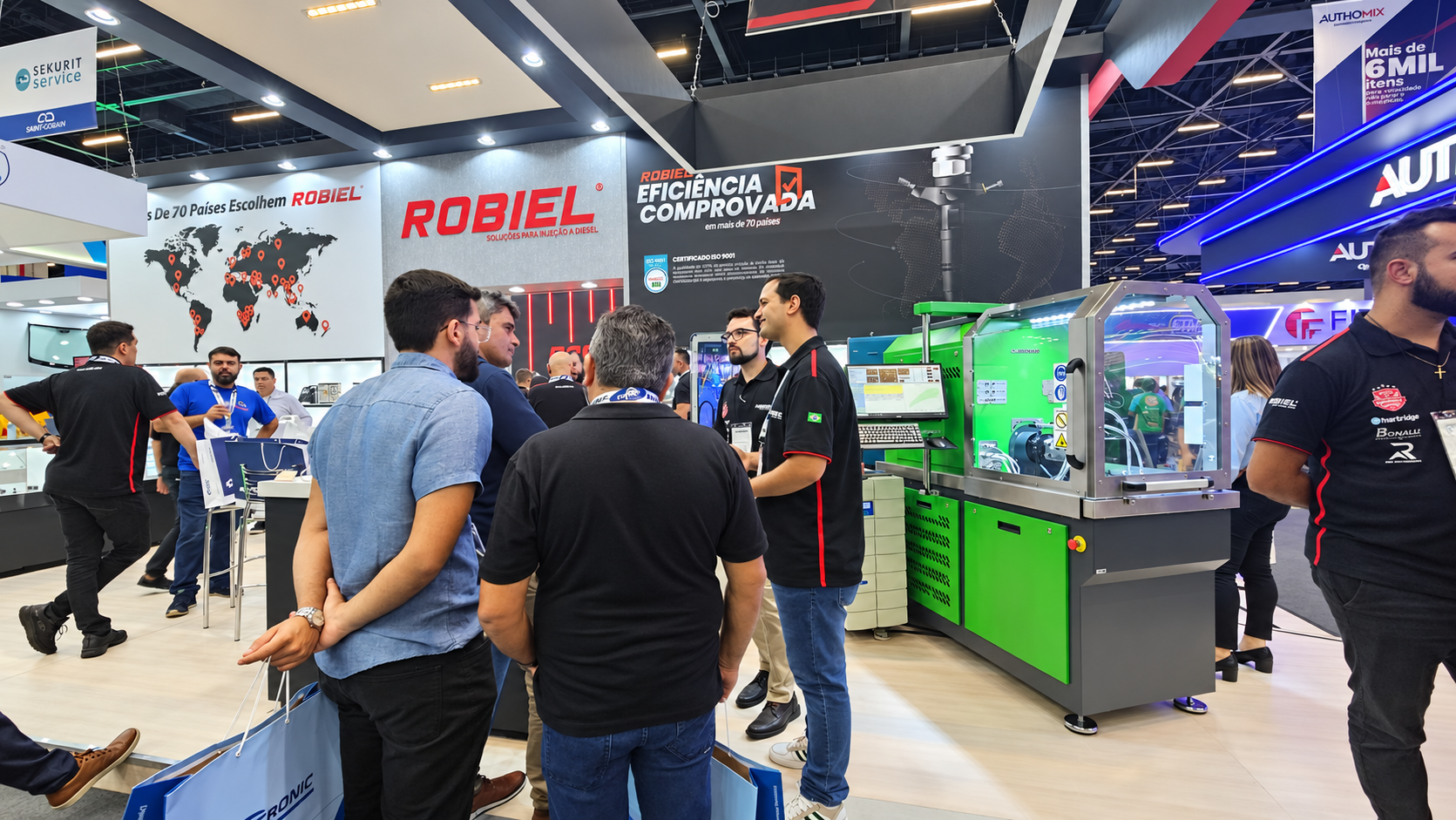 Registro de ativação da Robiel em evento