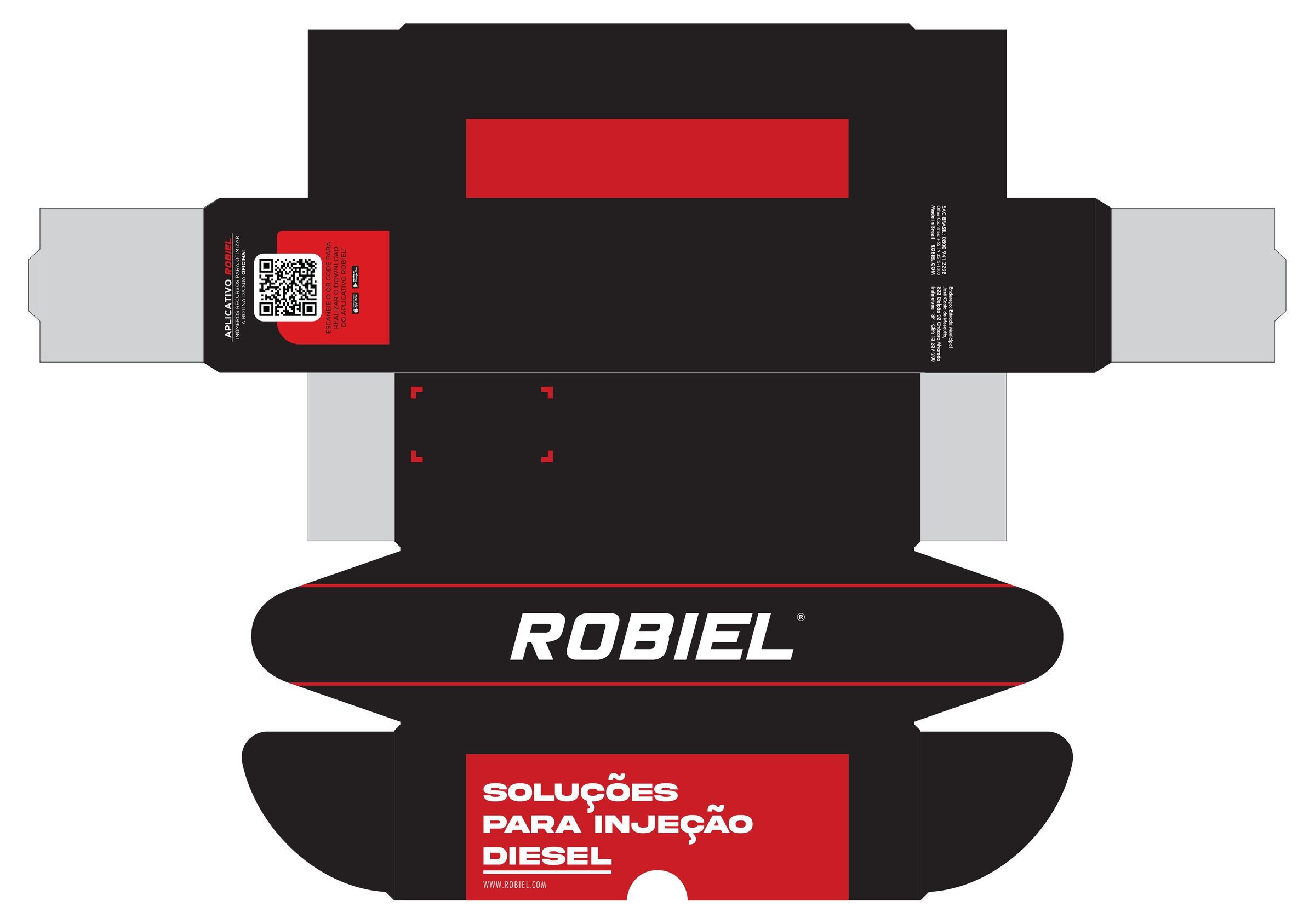 Arte aberta de embalagem técnica Robiel