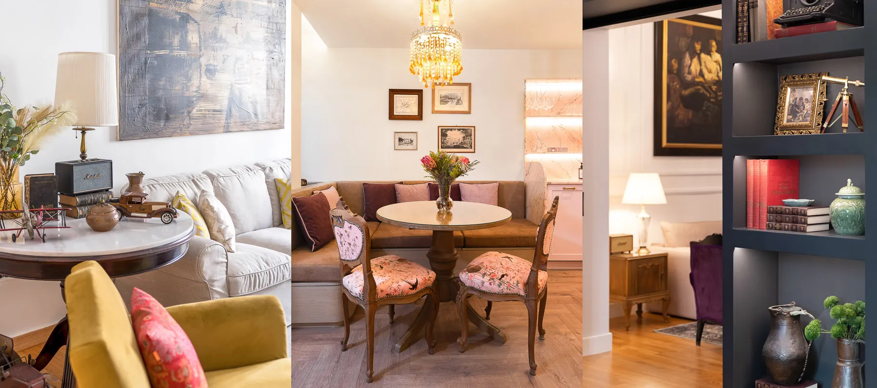 Interior details from The Halo Collection apartments in Athens