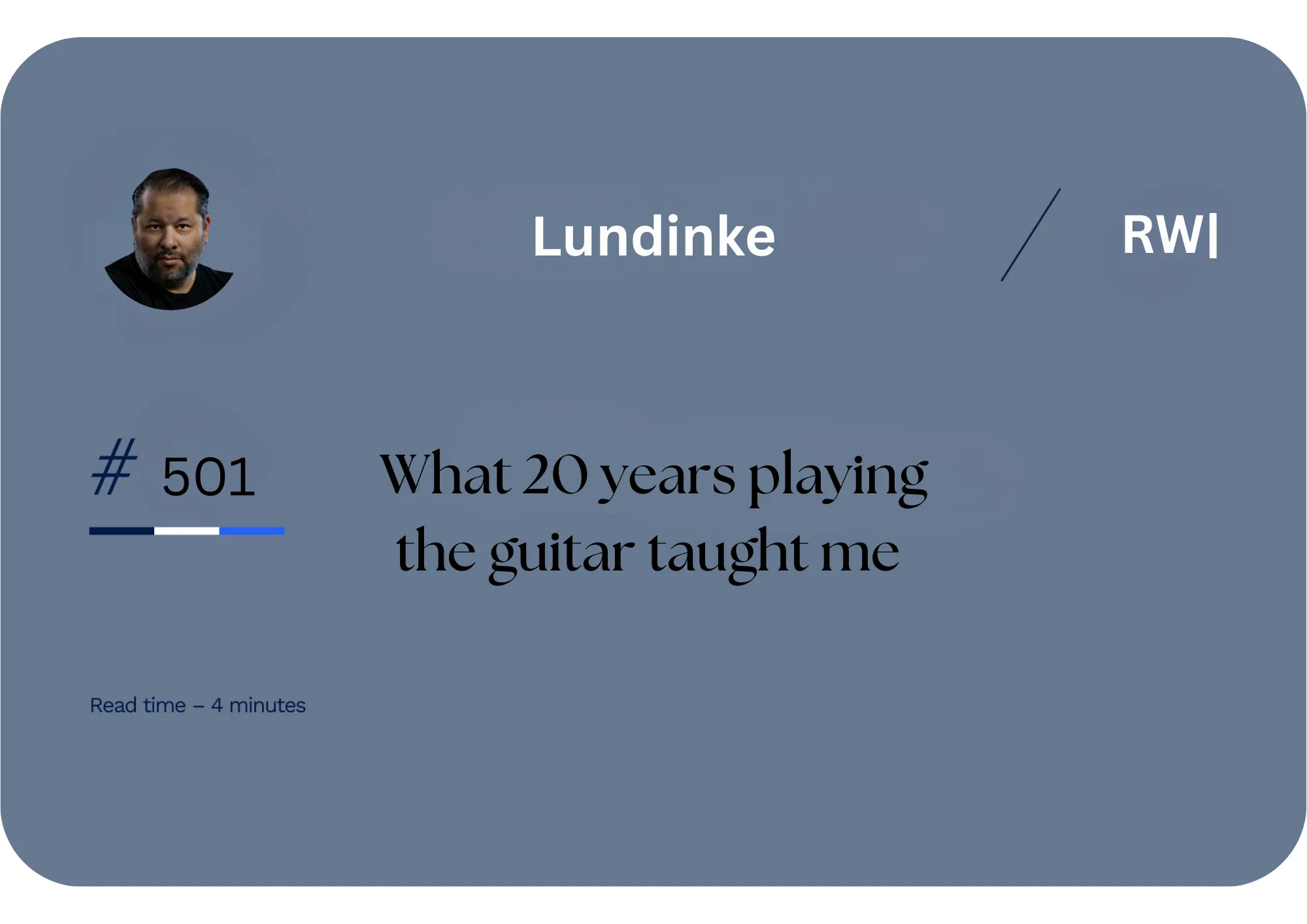Playing Guitar for 20 Years