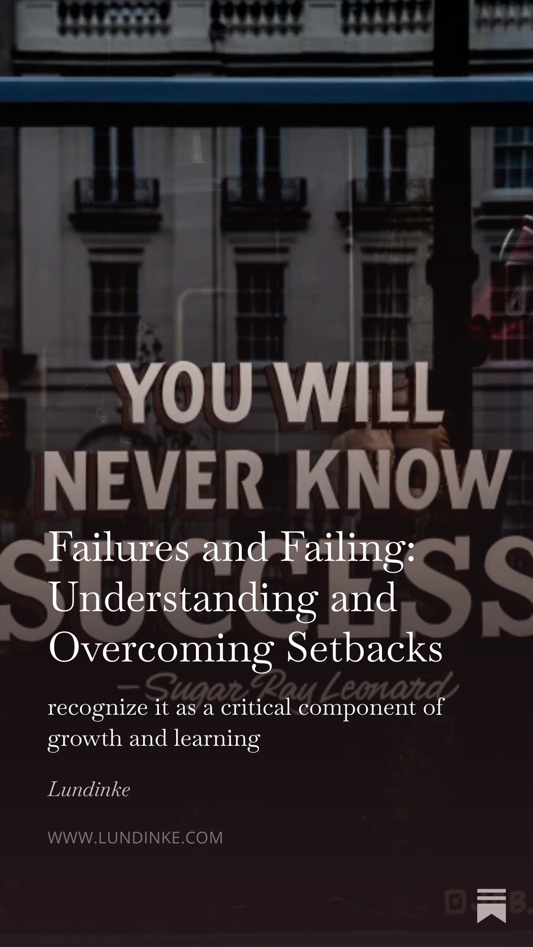 Failures and failing