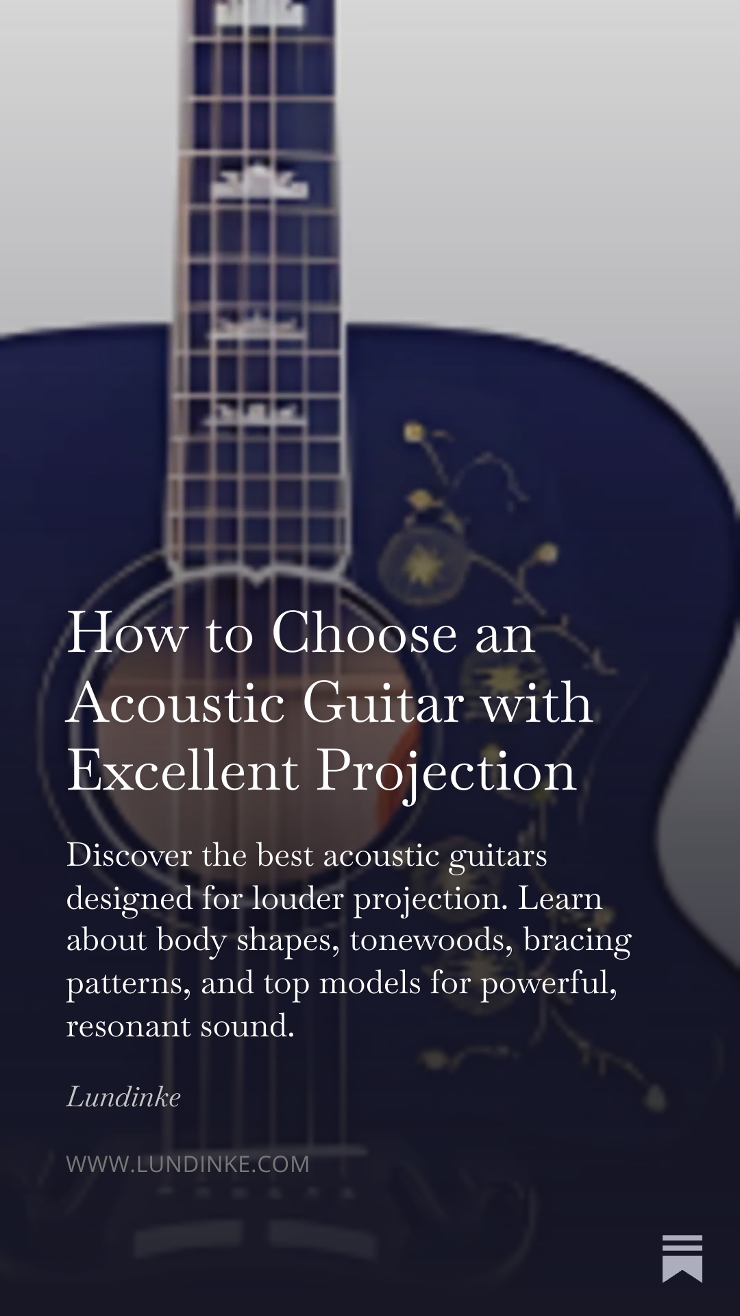 How to chose an acoustic guitar