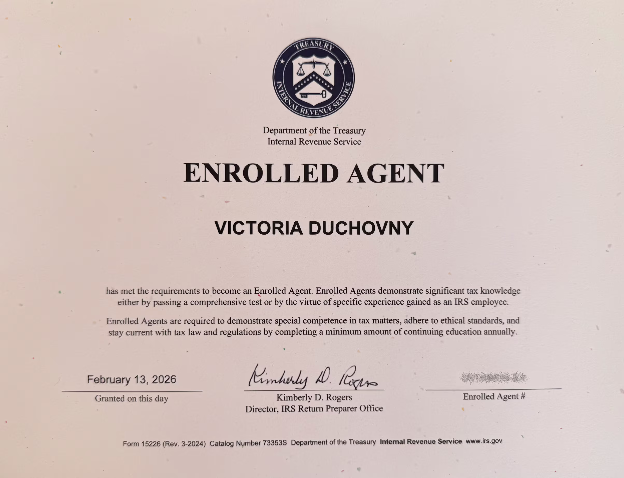 Enrolled Agent