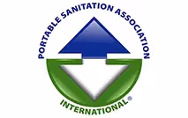 Portable Sanitation Association International logo with blue and green arrows forming a circle