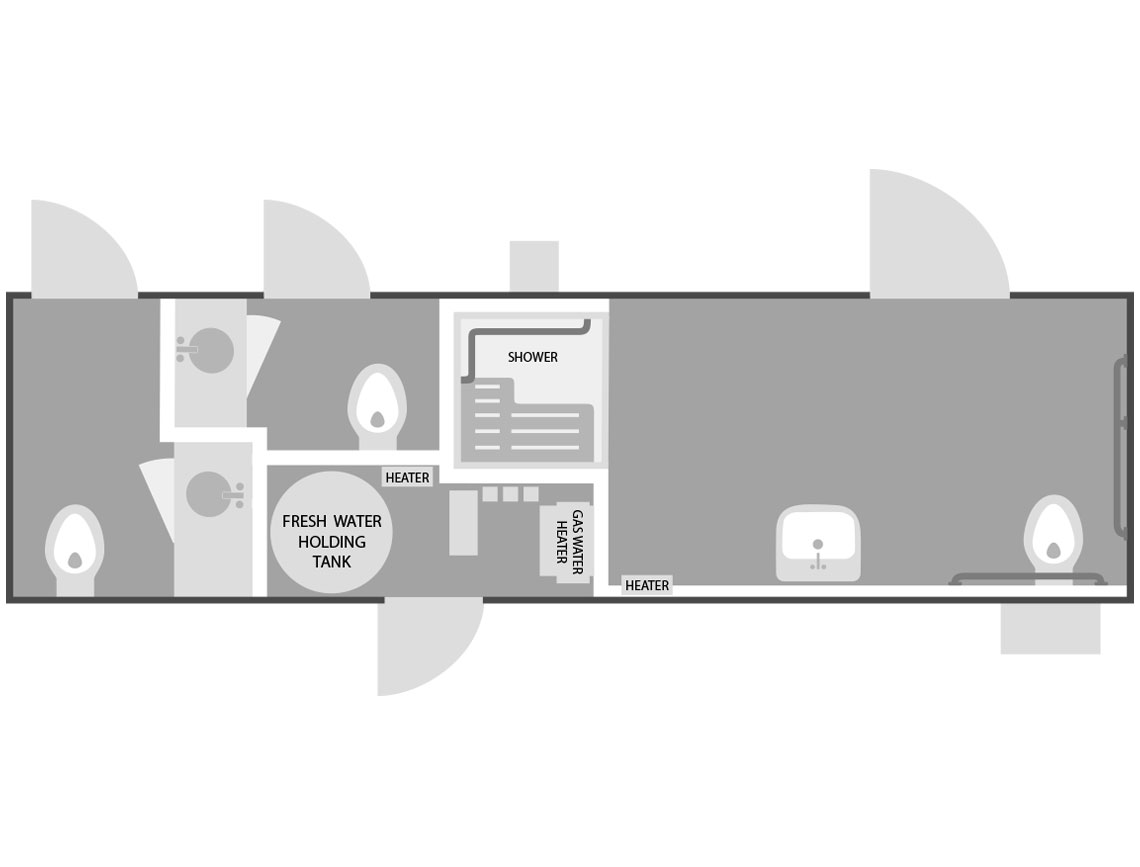 Different handicap walk-in shower sizes and configurations available for various bathroom layouts - handicap walk in showers