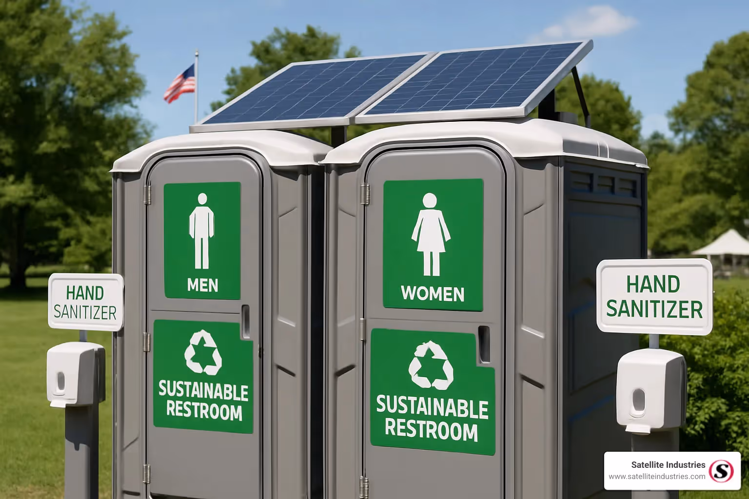 sustainable portable restroom features - portable restrooms