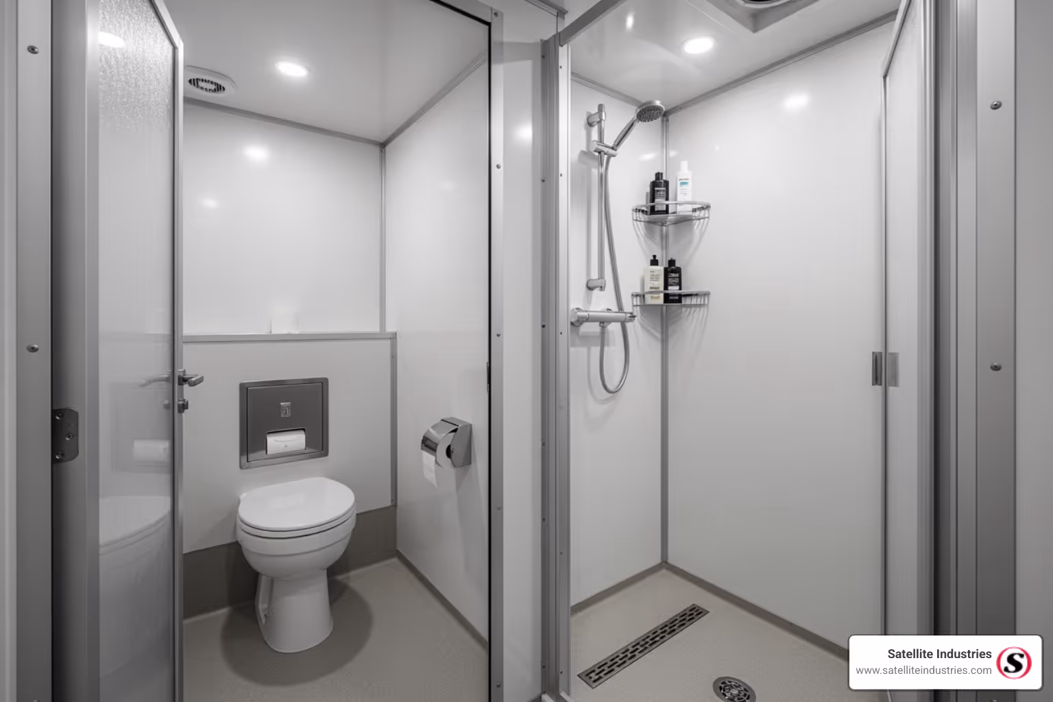 shower and restroom combination trailer interior - toilet trailer manufacturer