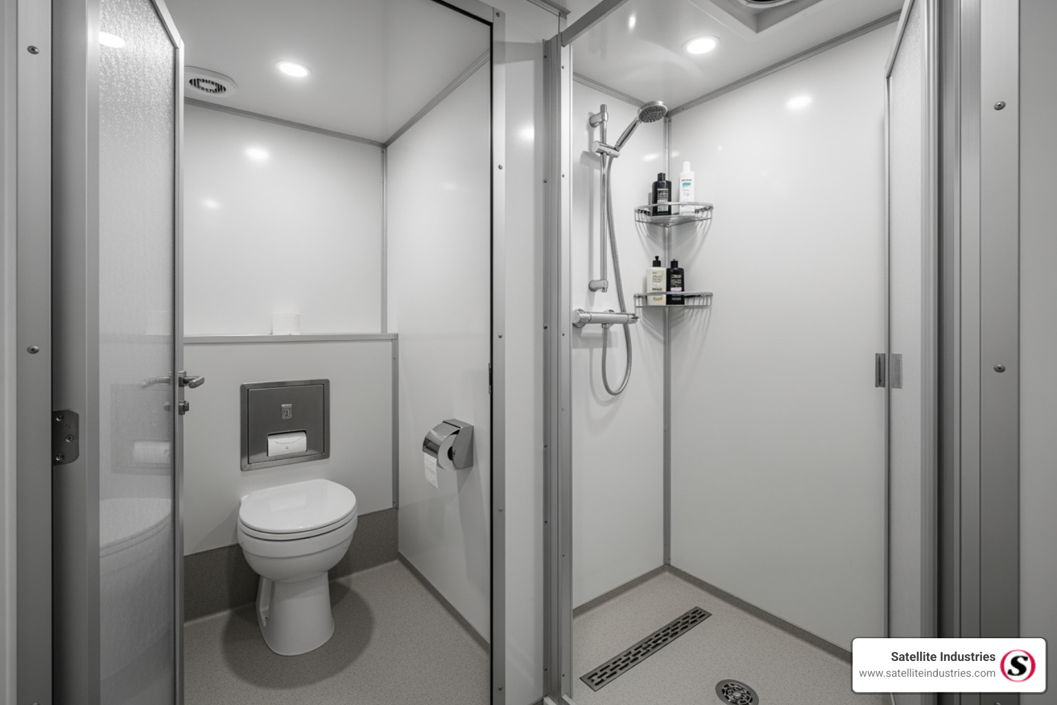 shower and restroom combination trailer interior - toilet trailer manufacturer