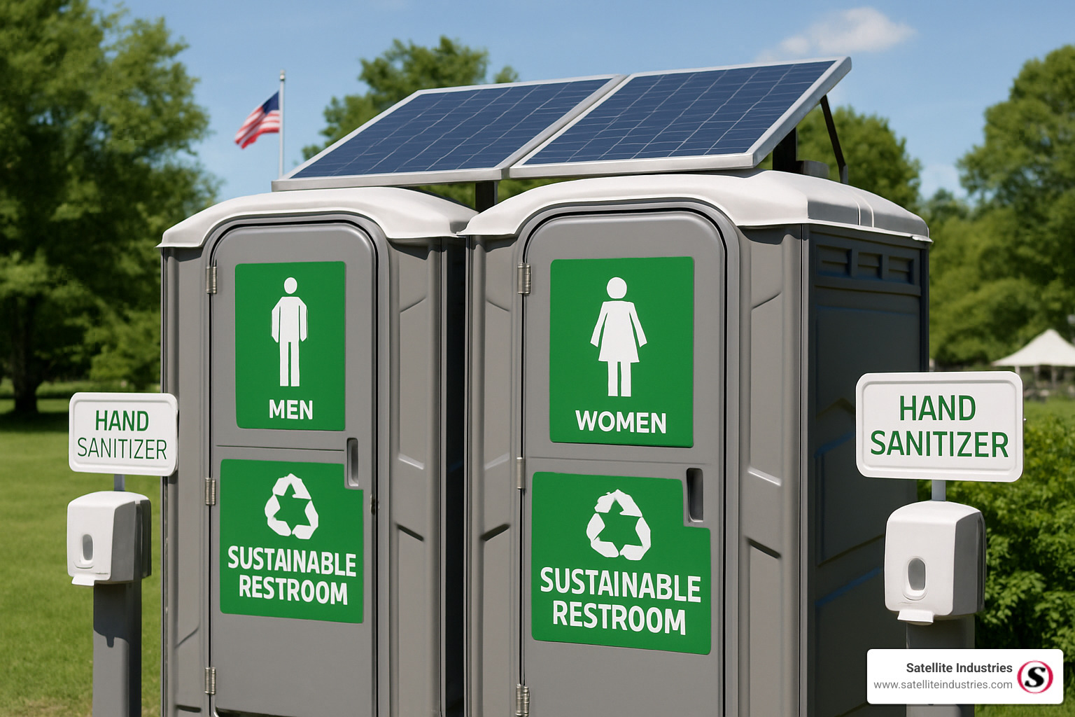 sustainable portable restroom features - portable restrooms