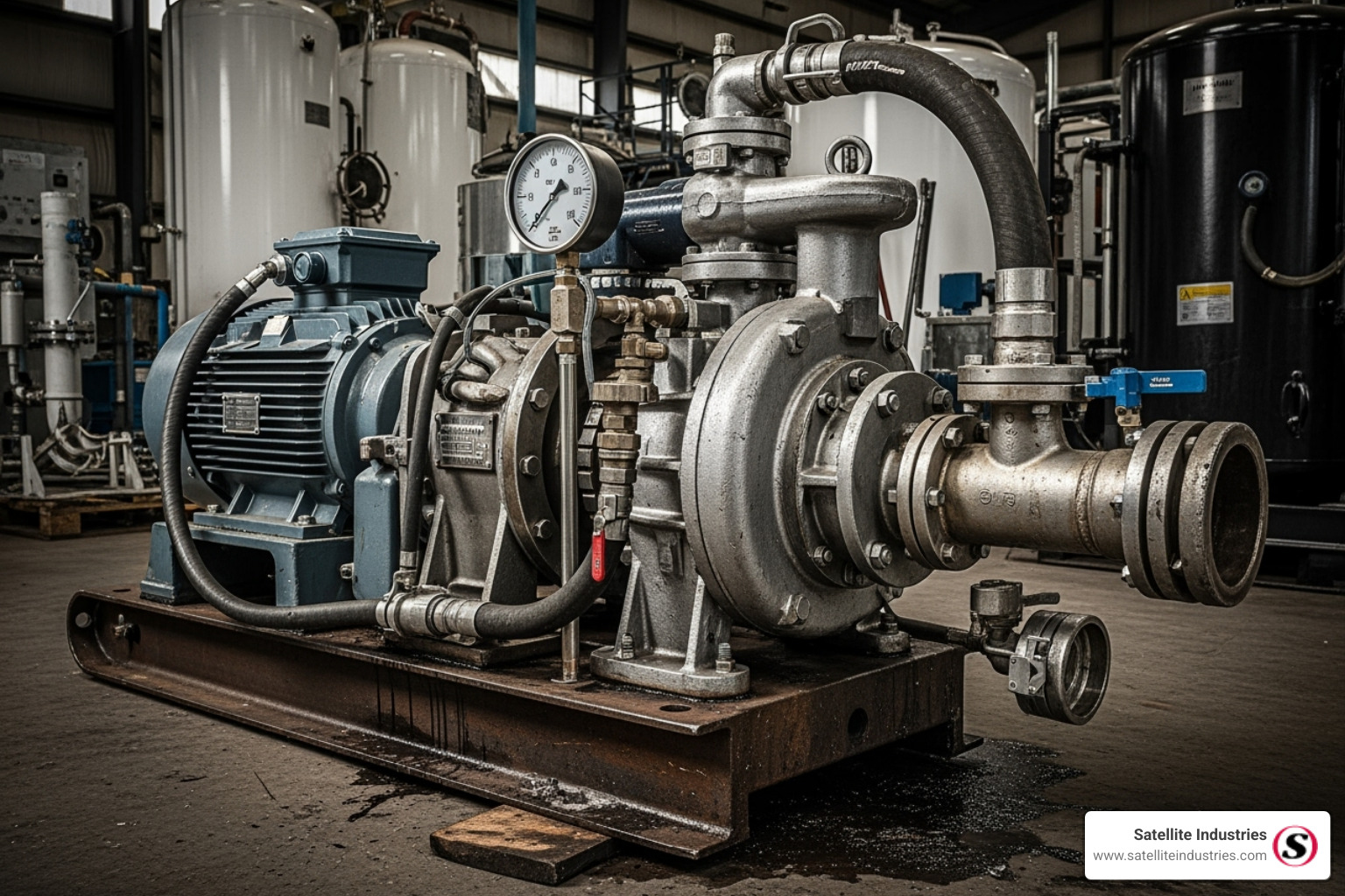 Vacuum pump unit - Septic pumping truck