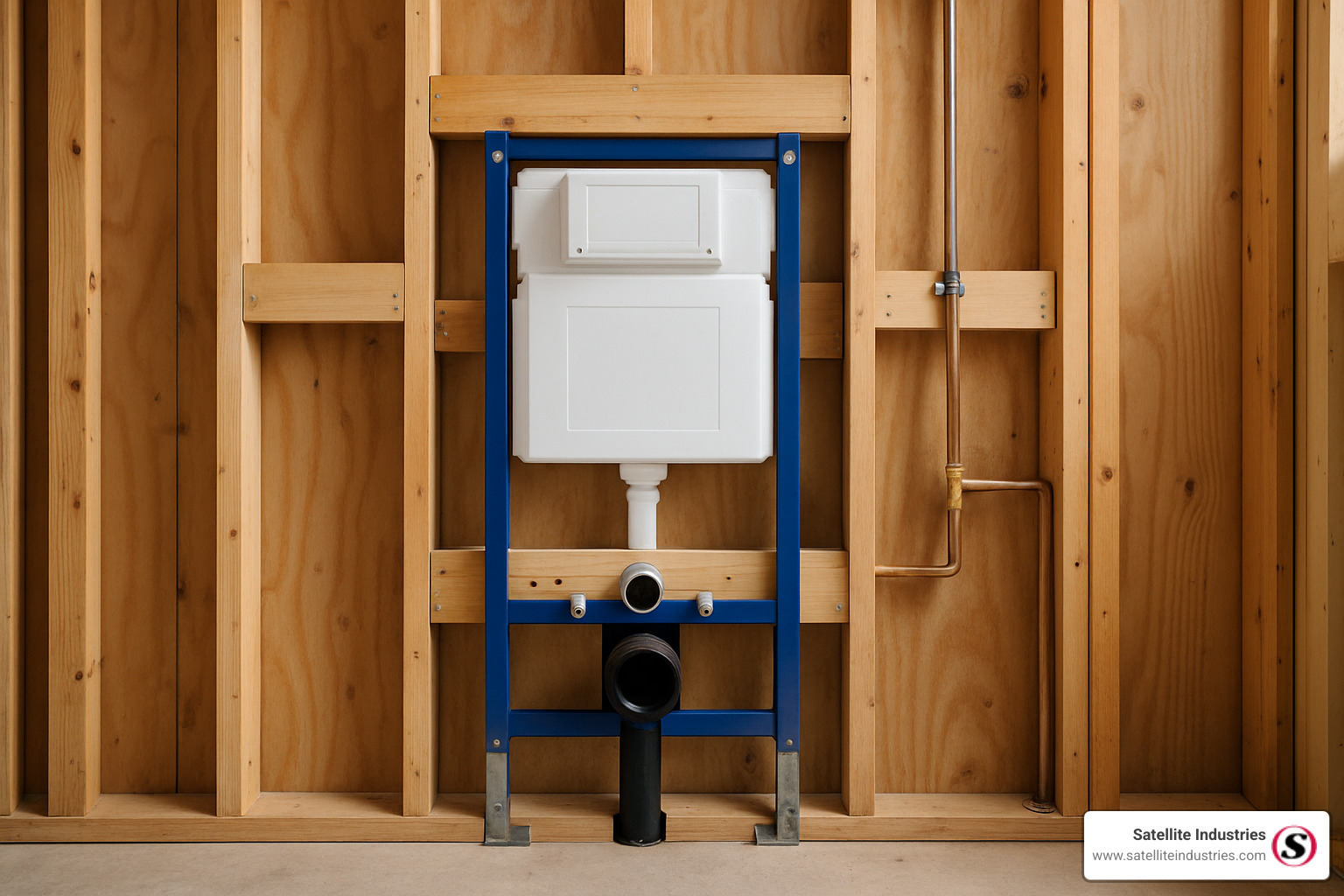framed carrier in 2x6 wall - wall-hung toilet installation