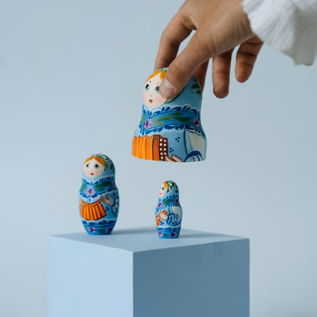 a puppet containing more than expected from the outside